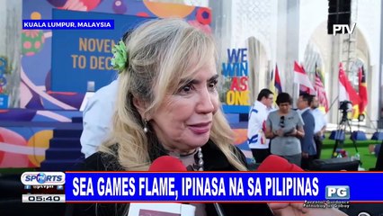 SEA Games flame, ipinasa na sa Pilipinas