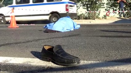 Yaşlı adama eşinin gözü önünde otomobil çarptı