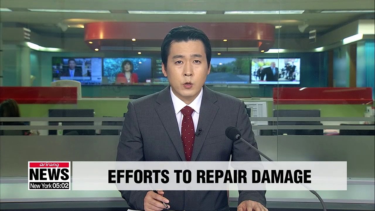 S. Korean government is pulling all stops to repair typhoon damage: Pres. Moon