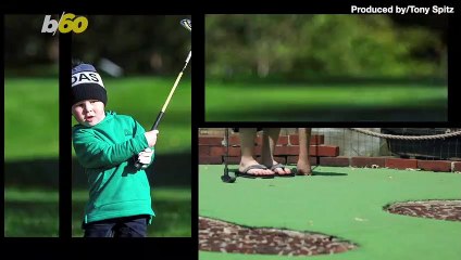 Descargar video: Tiny Golf Prodigy Can Drive a Ball 100 Yards at Just 3-Years-Old