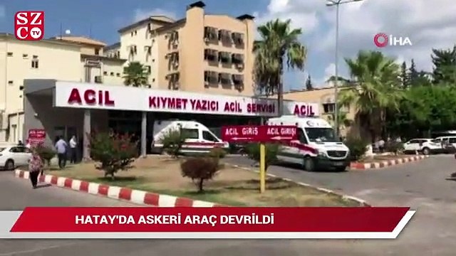 Hatay’da askeri araç devrildi: Yedi yaralı