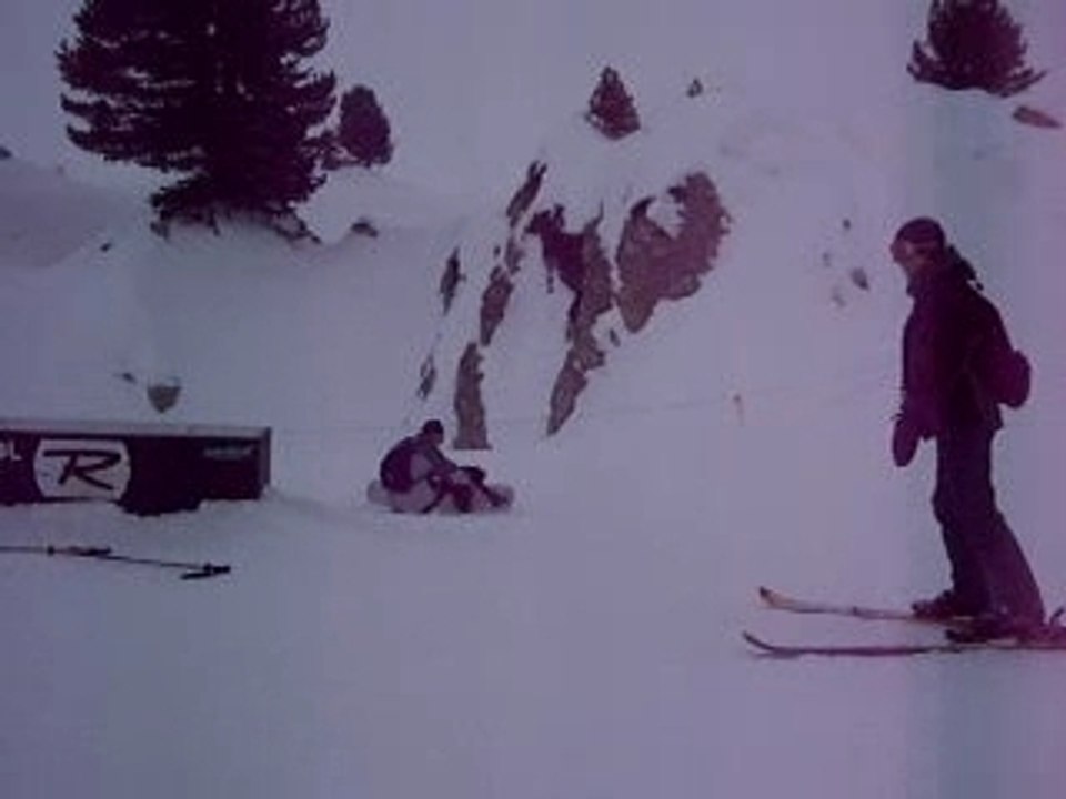 concours de chute des bollos au snowpark de La Plagne