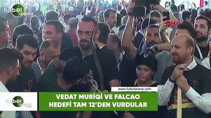 Vedat Muriqi ve Falcao hedefi tam 12'den vurdular