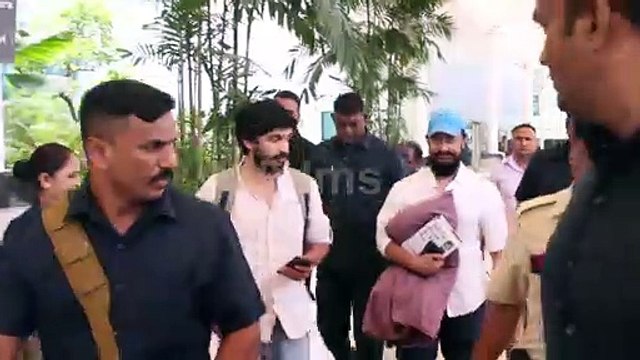 Aamir Khan in his movie Lal Singh Chaddha look spotted at Airport