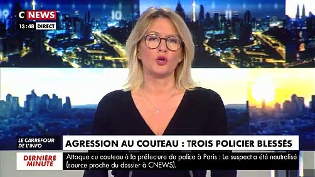 Paris: Deux policiers blessés par arme blanche dans l'enceinte de la préfecture de police -