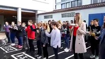 En visite dans la Meuse, au collège Aubry de Ligny-en-Barrois, le recteur a été accueilli en musique