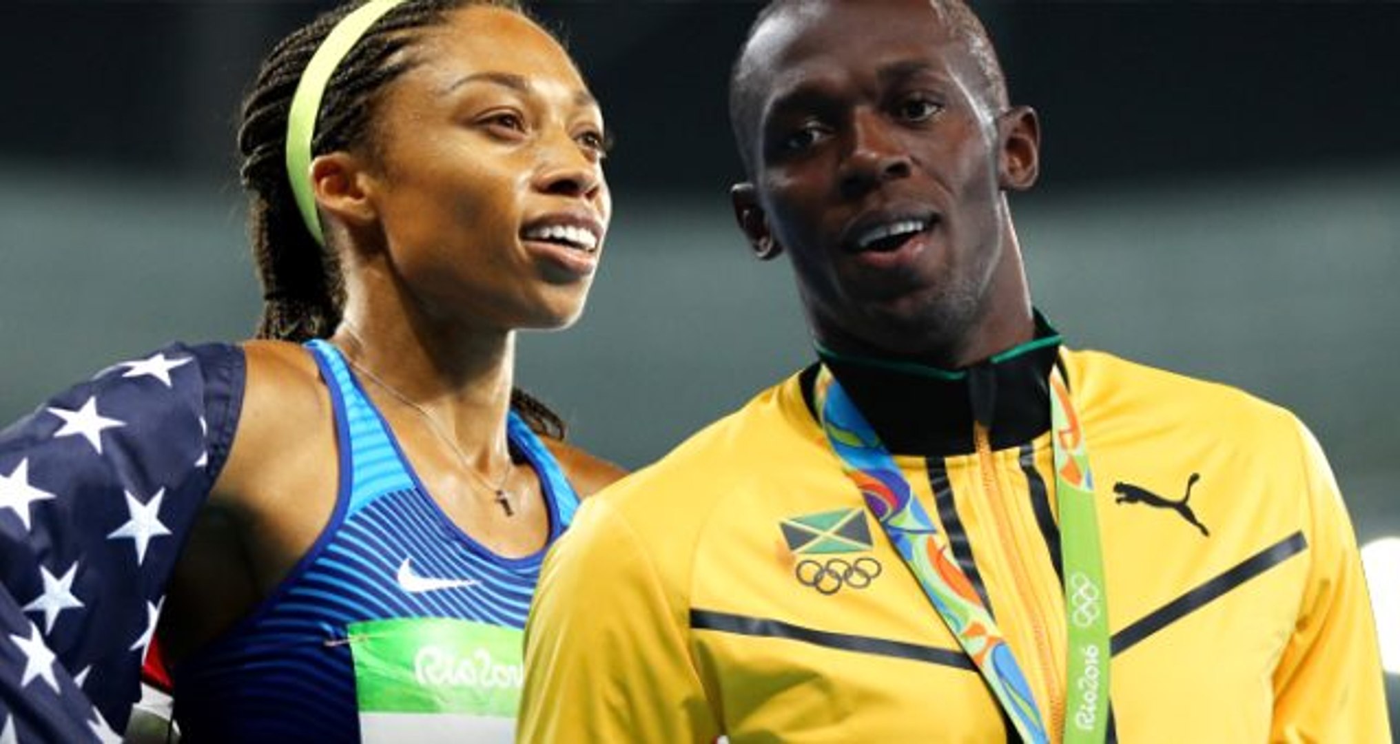 Allyson Felix, Usain Bolt'un altın madalya rekorunu kırdı - Dailymotion  Video