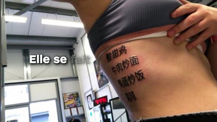 Elle se fait tatouer son plat  chinois préféré à emporter !