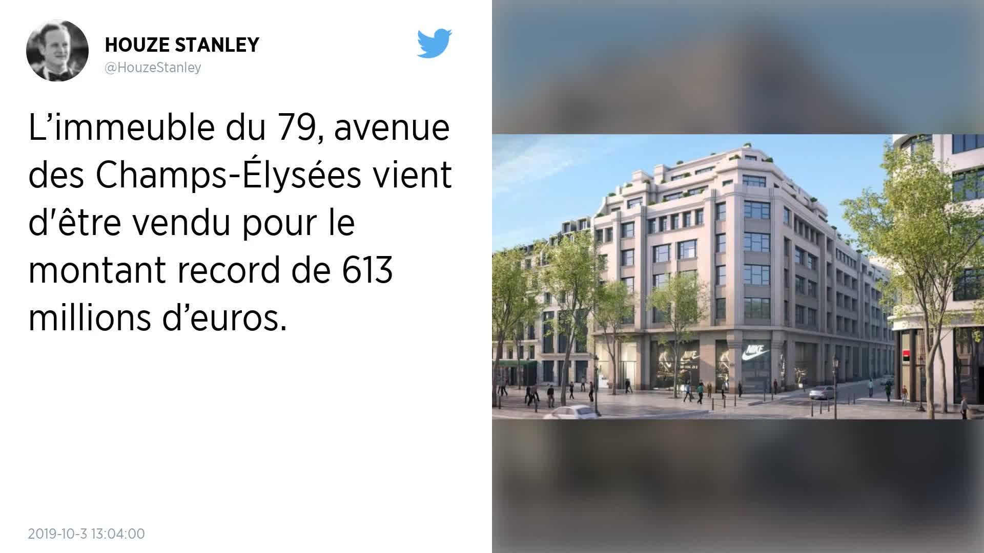 Sur les Champs-Élysées, l'immeuble Nike vaut plus que celui d'Apple - Vidéo  Dailymotion