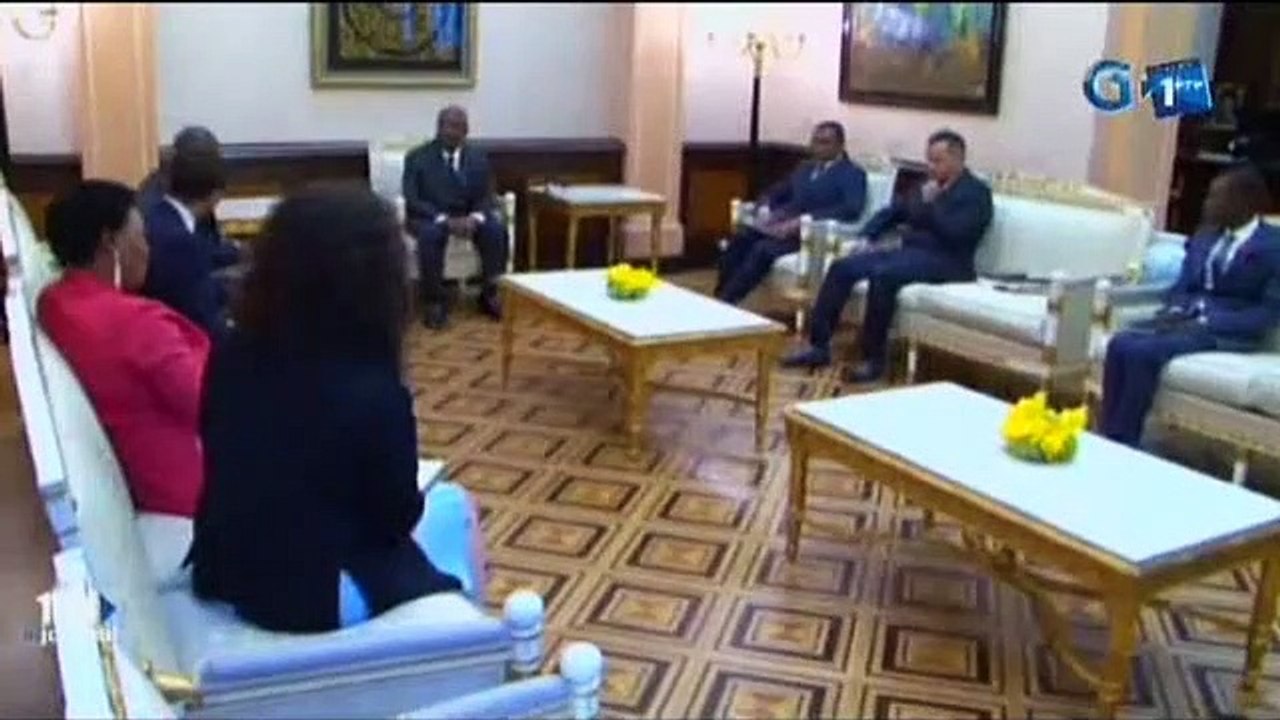 RTG - Audience du Président de la république avec une délégation du fond monétaire international pour le département de l’Afrique