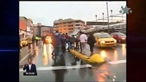 Camarógrafo fue atropellado por taxista mientras realizaba una transmisión en vivo al sur de Quito