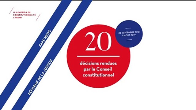Rapport d'activité 2019 du Conseil constitutionnel