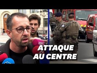 Les images du secteur entièrement bouclé dans le centre de Paris après une attaque au couteau