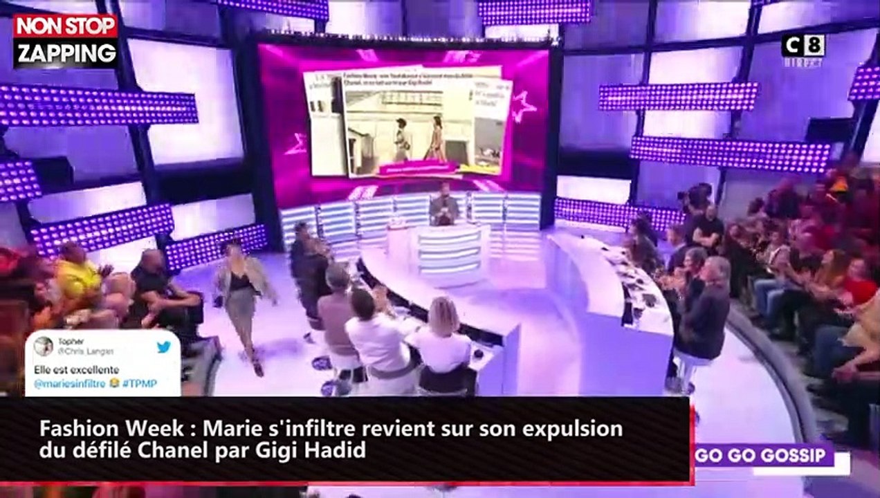 Fashion Week : Marie s'infiltre revient sur son expulsion du défilé Chanel par Gigi Hadid (vidéo)