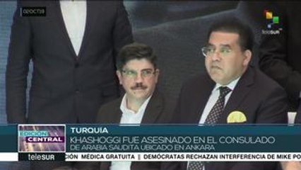 Turquía reitera compromiso para esclarecer asesinato de Khashoggi