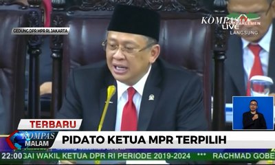 Usai Dilantik, Bambang Soesatyo Sampaikan Pidato Sebagai Ketua MPR RI 2019-2024
