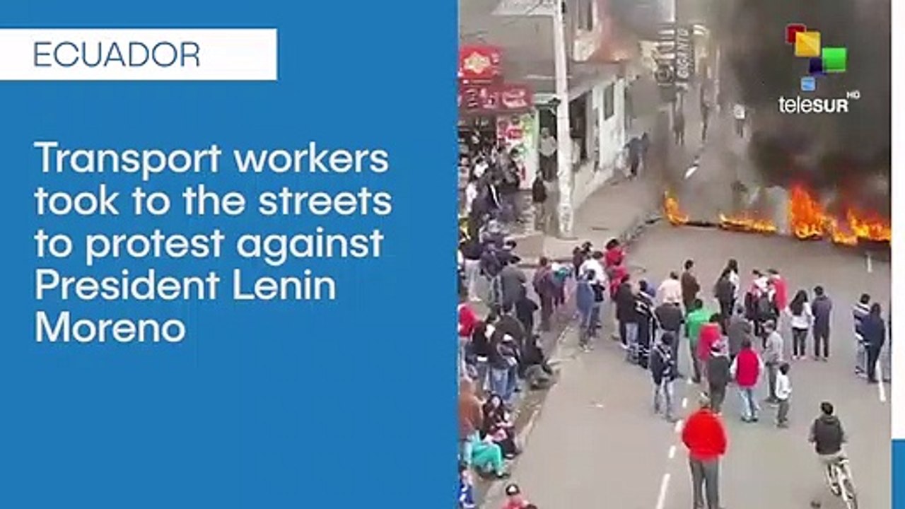 General Transport Strike In Ecuador