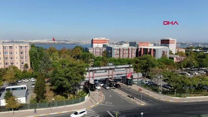 İstanbul üniversitesi cerrahpaşa'daki hasar havadan görüntülendi
