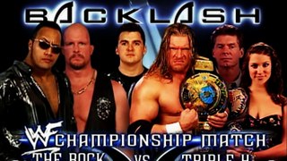 The Rock vs Triple H WWF Backlash 2000 Promo