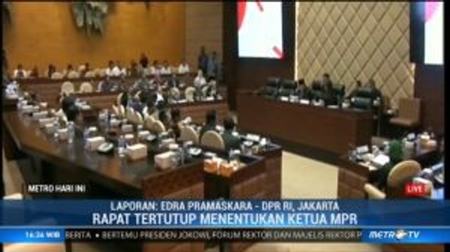 Rapat Penentuan Ketua MPR Diadakan Secara Tertutup