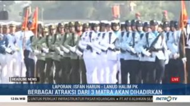 Panglima TNI Pimpin Geladi Bersih HUT ke-74 TNI di Lanud Halim