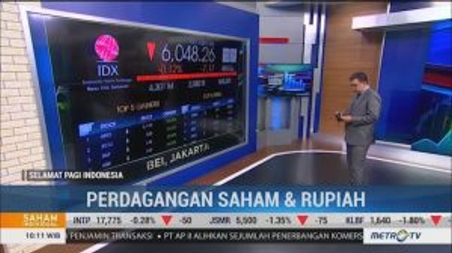 IHSG Dibuka Melemah, Rupiah Stagnan