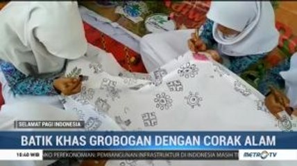 Puluhan Pelajar SMA Buat Batik Tulis Khas Grobogan dengan Corak Alam