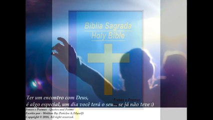 Ter um encontro com Deus, é algo especial [Frases e Poemas]