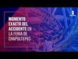Este es el momento exacto del accidente en la Feria de Chapultepec | Noticias con Francisco Zea