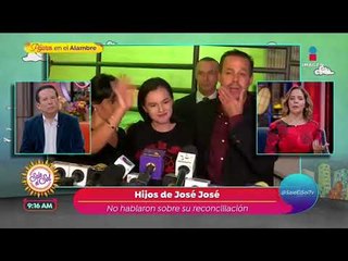 ¿Qué dijeron los hijos de José José tras su reconciliación? | Sale el Sol