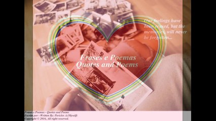 Our feelings erased, the memories... [Quotes and Poems]