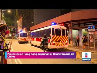 Así fue como un policía disparó en contra de un manifestante en Hong Kong | Yuriria Sierra
