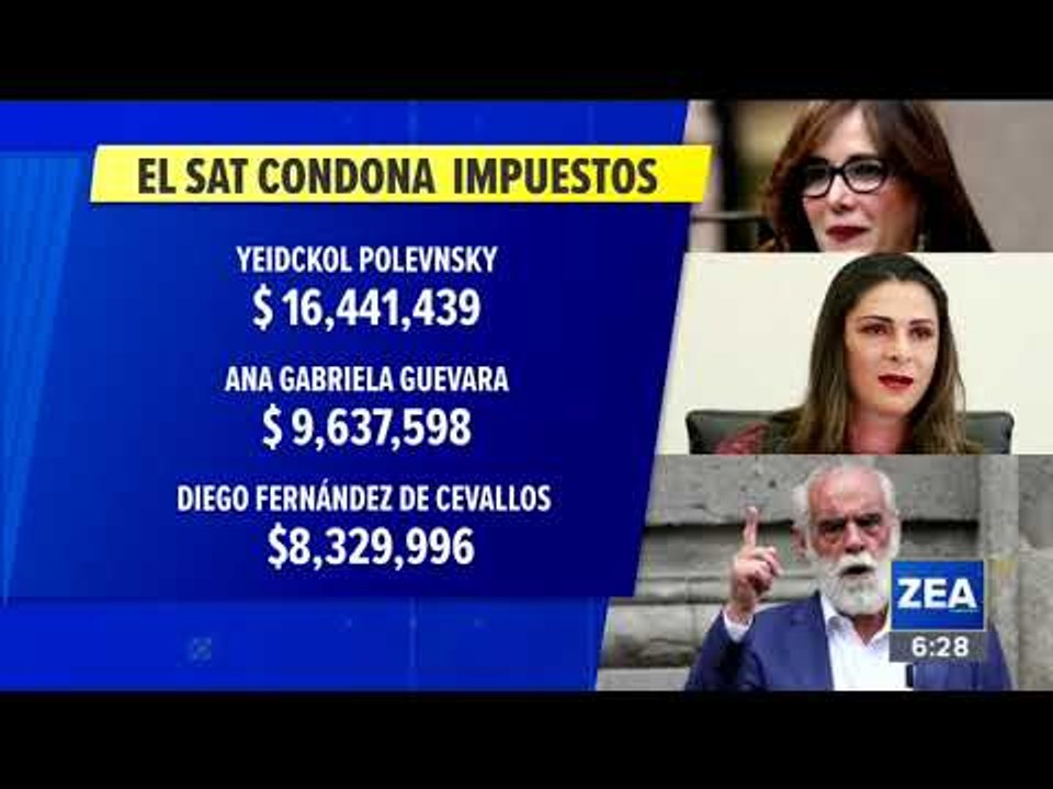 ¿Usted ya pagó sus impuestos? El SAT perdonó a estos famosos | Noticias con Francisco Zea