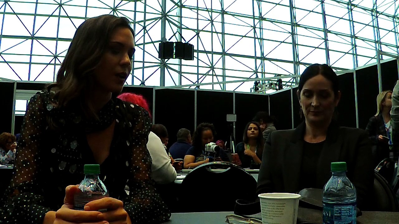 NYCC 2019  - Carrie-Anne Moss and Odette Annable talk Tell Me A Story