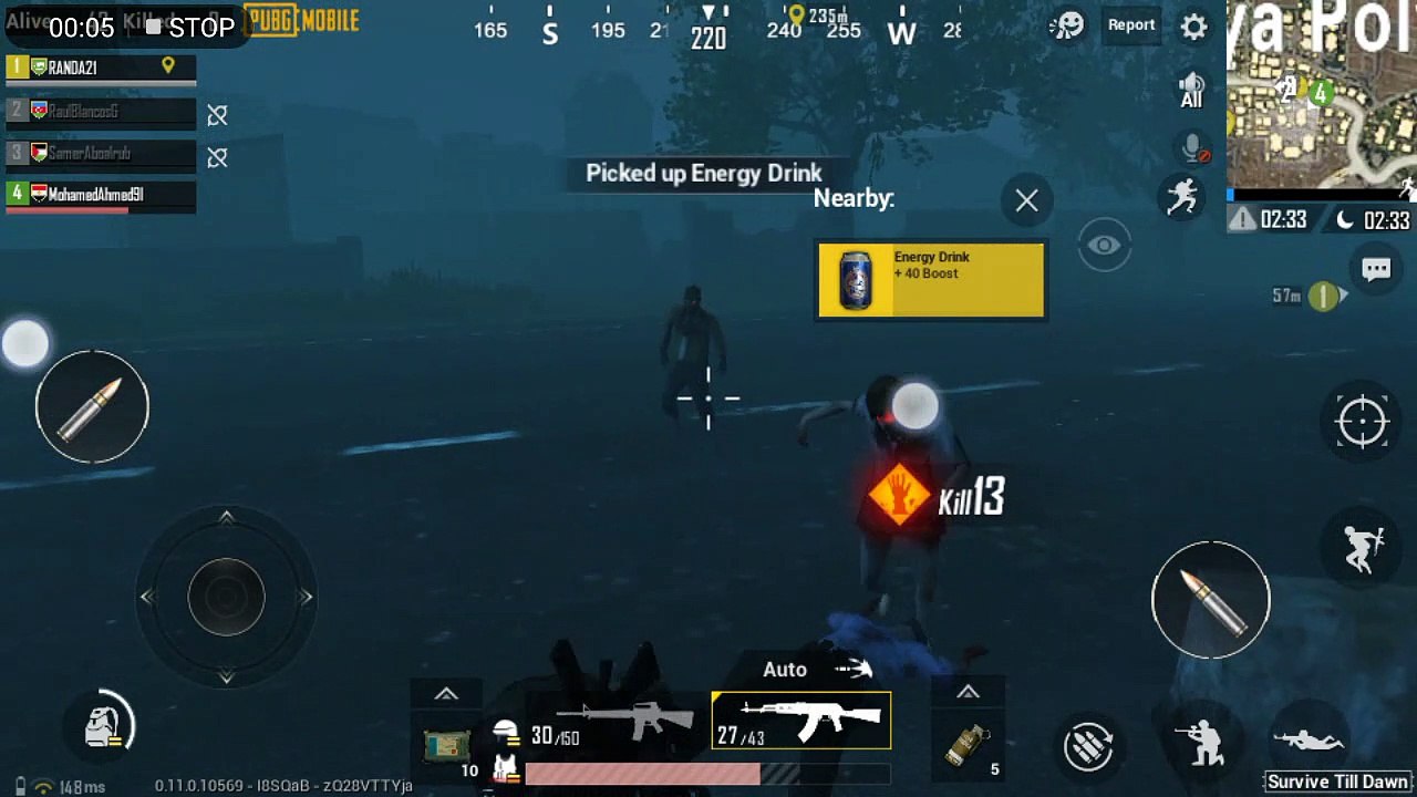 Zombies Gets Around you In Dark Street Pubg game