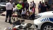 Karaman'da polis aracıyla elektrikli bisiklet çarpıştı: 1 yaralı