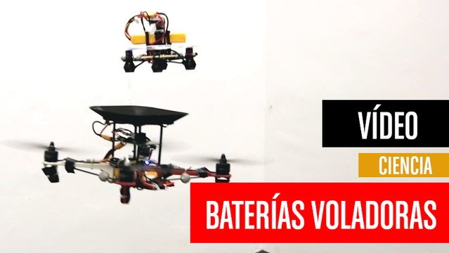 Baterías voladoras que recargan drones en vuelo
