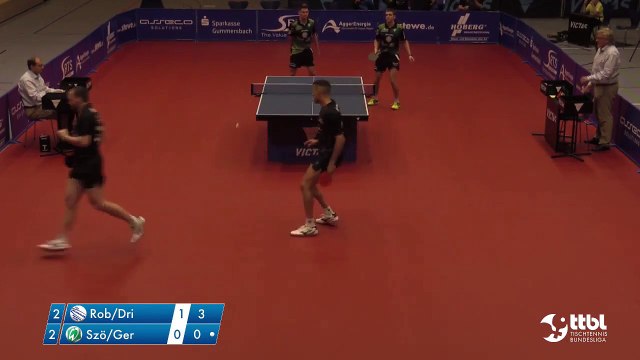 Alvaro Robles/Paul Drinkhall vs Hunor Szöcs/Kirill Gerassimenko (TTBL Selected)