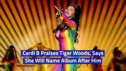 Cardi B Praises Tiger Woods, Says She Will Name Album After Him