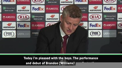Solskjaer reserves special praise for Man United debutant Williams