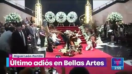 Rinden homenaje a Miguel León-Portilla en Bellas Artes
