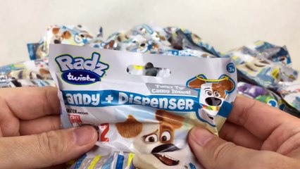 Secret Life of Pets 2 : Radz Candy Dispensers Foamz and Twistz Halloween Treats