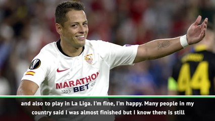 Chicarito enjoying football at Sevilla 'like a kid'