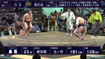 Shiraishi vs Gokushindo - Aki 2019, Makushita - Day 9