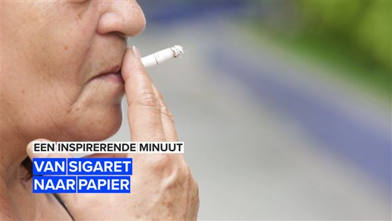 Een inspirerende minuut: van sigaret naar papier