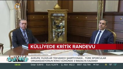 Cumhurbaşkanı Erdoğan, MİT Başkanı Hakan Fidan'ı kabul etti