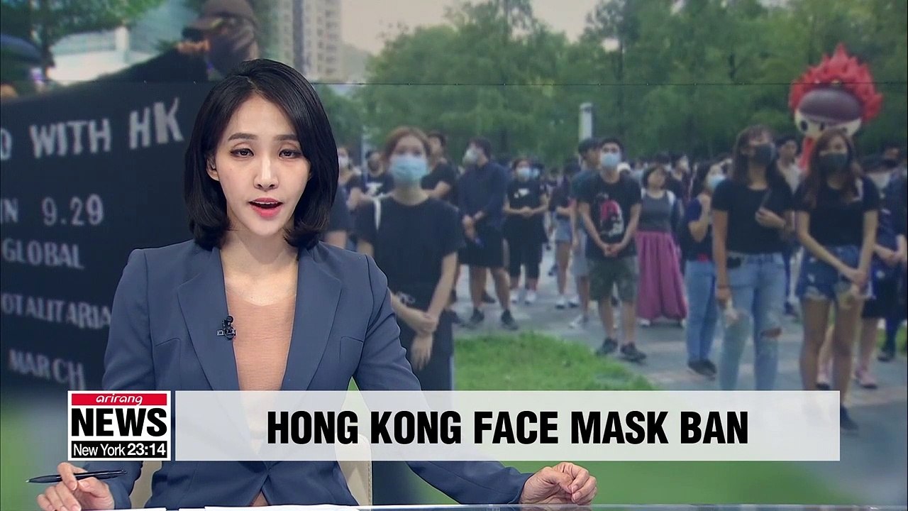 Hong Kong set to ban face masks at protests by...