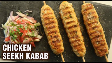 Download Video: Homemade Chicken Seekh Kabab On Grill | Best Seekh Kabab Recipe | Street Style Seekh Kebab By Smita