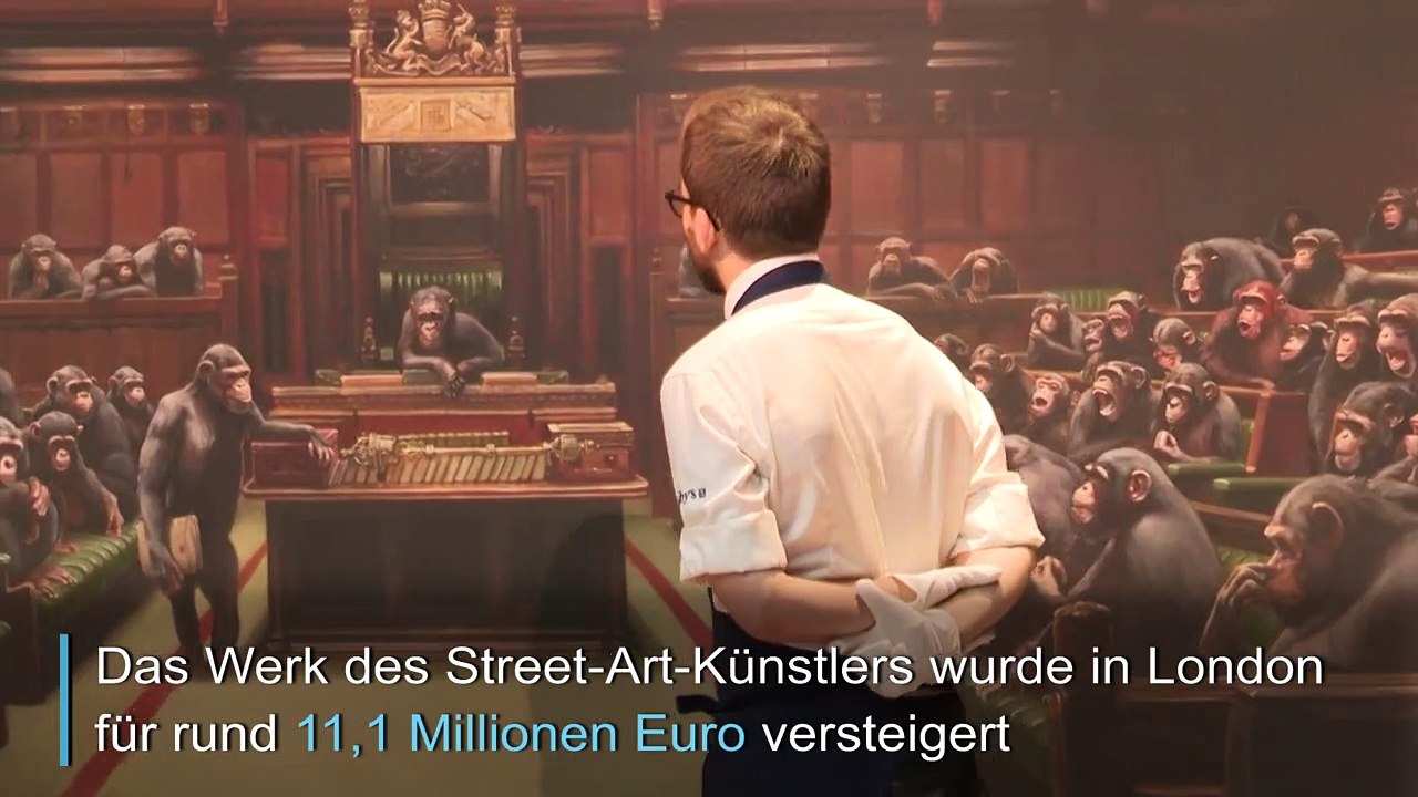 'Devolved Parliament': Rekordsumme für Banksys Parlament der Affen