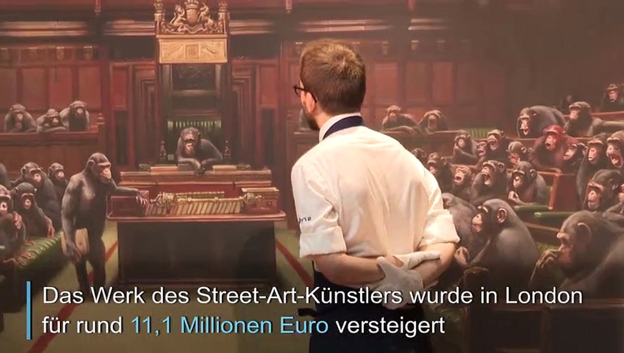 'Devolved Parliament': Rekordsumme für Banksys Parlament der Affen